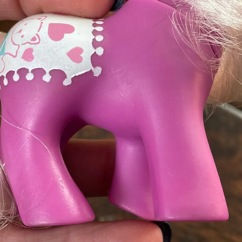 My Little Pony Baby Beachy Keen w/ Playpen & Duck Comb Vtg Mail In G1 MLP READ